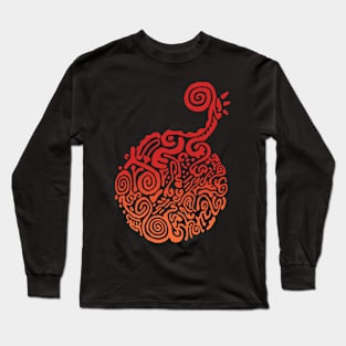 Chameleonbomb - EmberRed Long Sleeve T-Shirt